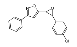 5-[3-(4-chlorophenyl)oxiran-2-yl]-3-phenyl-1,2-oxazole Structure