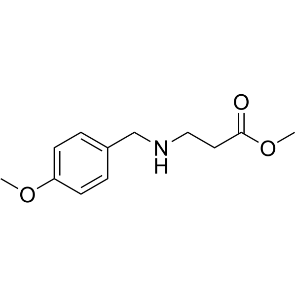 Methyl 3-(4-Methoxybenzylamino)propanoate Structure