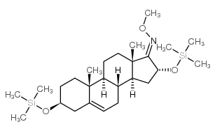 Androst-5-en-17-one, 3,16-bis[(trimethylsilyl)oxy]-, O-methyloxime, (3 beta,16alpha)-结构式