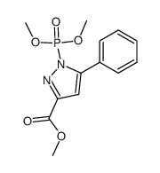 1-dimethoxyphosphoryl-5-phenyl-1H-pyrazole-3-carboxylic acid methyl ester Structure