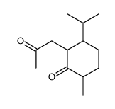 6-Methyl-3-(1-methylethyl)-2-(2-oxopropyl)cyclohexanone Structure