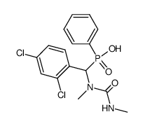 [α-(1,3-Dimethylureido)-2,4-dichlorobenzyl]phenylphosphinic acid Structure
