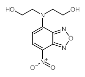 Ethanol, 2,2-[(7-nitro-4-benzofurazanyl)imino]bis- Structure