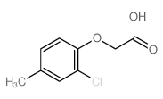 2-(2-氯-4-甲基苯氧基)乙酸结构式