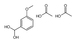acetic acid,(3-methoxyphenyl)methanediol结构式