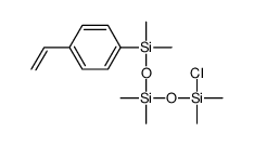 chloro-[[(4-ethenylphenyl)-dimethylsilyl]oxy-dimethylsilyl]oxy-dimethylsilane Structure
