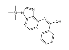 N-(9-trimethylsilylpurin-6-yl)benzamide结构式