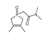 2-(3,4-dimethyl-1-oxo-2,5-dihydro-1H-1λ5-phosphol-1-yl)-N,N-dimethyl-acetamide结构式