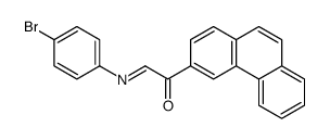 2-(4-bromophenyl)imino-1-phenanthren-3-ylethanone Structure