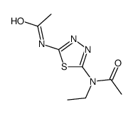 N-[5-[acetyl(ethyl)amino]-1,3,4-thiadiazol-2-yl]acetamide结构式