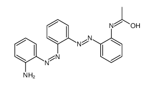 N-[2-[[2-[(2-aminophenyl)diazenyl]phenyl]diazenyl]phenyl]acetamide Structure
