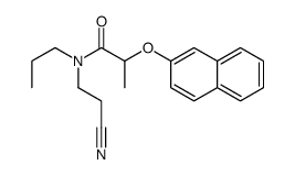 N-(2-cyanoethyl)-2-naphthalen-2-yloxy-N-propylpropanamide Structure