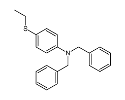 N,N-dibenzyl-4-ethylsulfanylaniline Structure