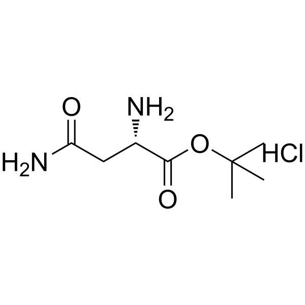 L-Asparagine tert.butyl ester hydrochloride structure