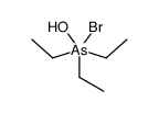 bromo-triethyl-hydroxy-λ5-arsane结构式