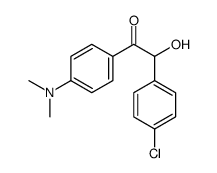 2-(4-chlorophenyl)-1-[4-(dimethylamino)phenyl]-2-hydroxyethanone结构式