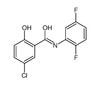 5-chloro-N-(2,5-difluorophenyl)-2-hydroxybenzamide结构式