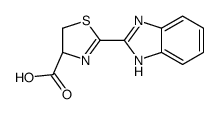 (4R)-2-(1H-benzimidazol-2-yl)-4,5-dihydro-1,3-thiazole-4-carboxylic acid Structure