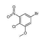 5-bromo-2-chloro-1-methoxy-3-nitrobenzene结构式