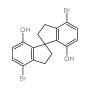 (S)-4,4'-二溴-1,1'-螺二茚满-7,7'-二醇结构式