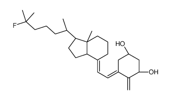 (1S,3R,5Z)-5-[(2E)-2-[(1R,3aS,7aR)-1-[(2R)-6-fluoro-6-methylheptan-2-yl]-7a-methyl-2,3,3a,5,6,7-hexahydro-1H-inden-4-ylidene]ethylidene]-4-methylidenecyclohexane-1,3-diol结构式