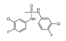 N,N'-二(3-氯-4-氟苯基)甲基膦二酰胺结构式