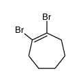 1,2-dibromocycloheptene Structure