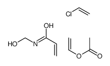 chloroethene,ethenyl acetate,N-(hydroxymethyl)prop-2-enamide Structure