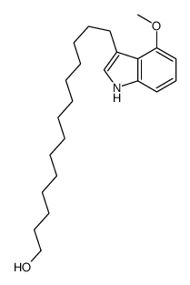 14-(4-methoxy-1H-indol-3-yl)tetradecan-1-ol Structure