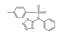 4-methyl-N-phenyl-N-(thiatriazol-5-yl)benzenesulfonamide结构式