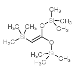 1,1-双(三甲基甲硅烷基氧基)-2-三甲基甲硅烷基乙烯结构式