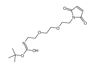 Mal-PEG2-NH-Boc结构式