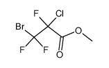 α-Chlor-β-brom-trifluorpropionsaeure-methylester Structure