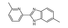 6-methyl-2-(6-methylpyridin-2-yl)-1H-benzimidazole结构式