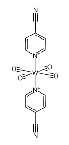 cis-W(CO)4(4-cyanopyridine)2结构式