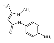 2-(4-氨基苯基)-1,2-二氢-1,5-二甲基-3H-吡唑-3-酮结构式