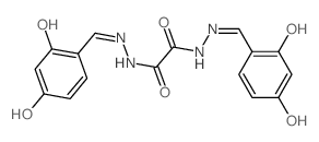 Ethanedioic acid,1,2-bis[2-[(2,4-dihydroxyphenyl)methylene]hydrazide]结构式