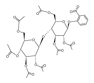 o-Nitrophenyl-D-Cellobioside Heptaacetate结构式