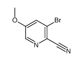 3-溴-5-甲氧基吡啶-2-腈结构式