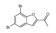 1-(5,7-dibromobenzofuran-2-yl)ethanone结构式