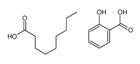 Benzoic acid, 2-((1-oxononyl)oxy)- Structure