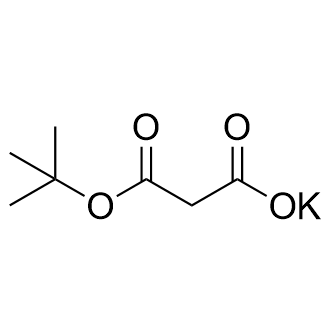 3-(叔丁氧基)-3-氧代丙酸钾结构式