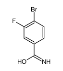4-溴-3-氟苯甲酰胺结构式