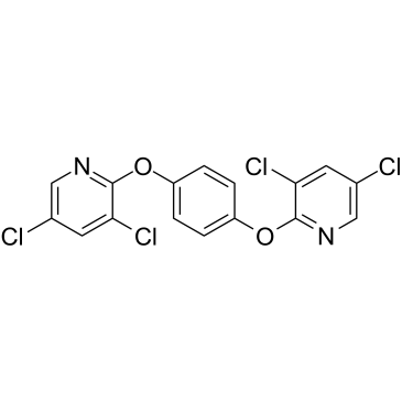 1,4-双((3,5-二氯吡啶-2-基)氧基)苯结构式