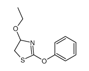 4-ethoxy-2-phenoxy-4,5-dihydro-1,3-thiazole结构式