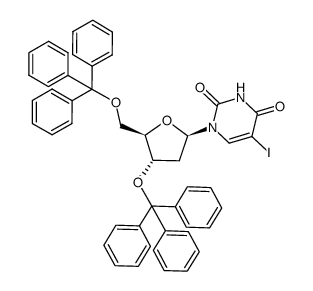 3',5'-di-O-trityl-5-iodo-2'-deoxyuridine结构式