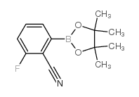 2-Cyano-3-fluorophenylboronic acid pinacol ester Structure