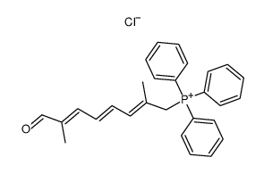 (all-E)-(7-formyl-2-methyl-2,4,6-octatrienyl)triphenylphosphonium chloride结构式