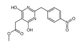 methyl 2-(4,6-dihydroxy-2-(4-nitrobenzyl)pyrimidin-5-yl)acetate结构式