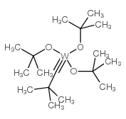 三(叔丁氧基)(2,2-二甲基丙二炔)钨(VI)结构式